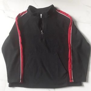 Prospirit half zipper long sleeve sweater for boys. Size:S(6/7). Color: black.